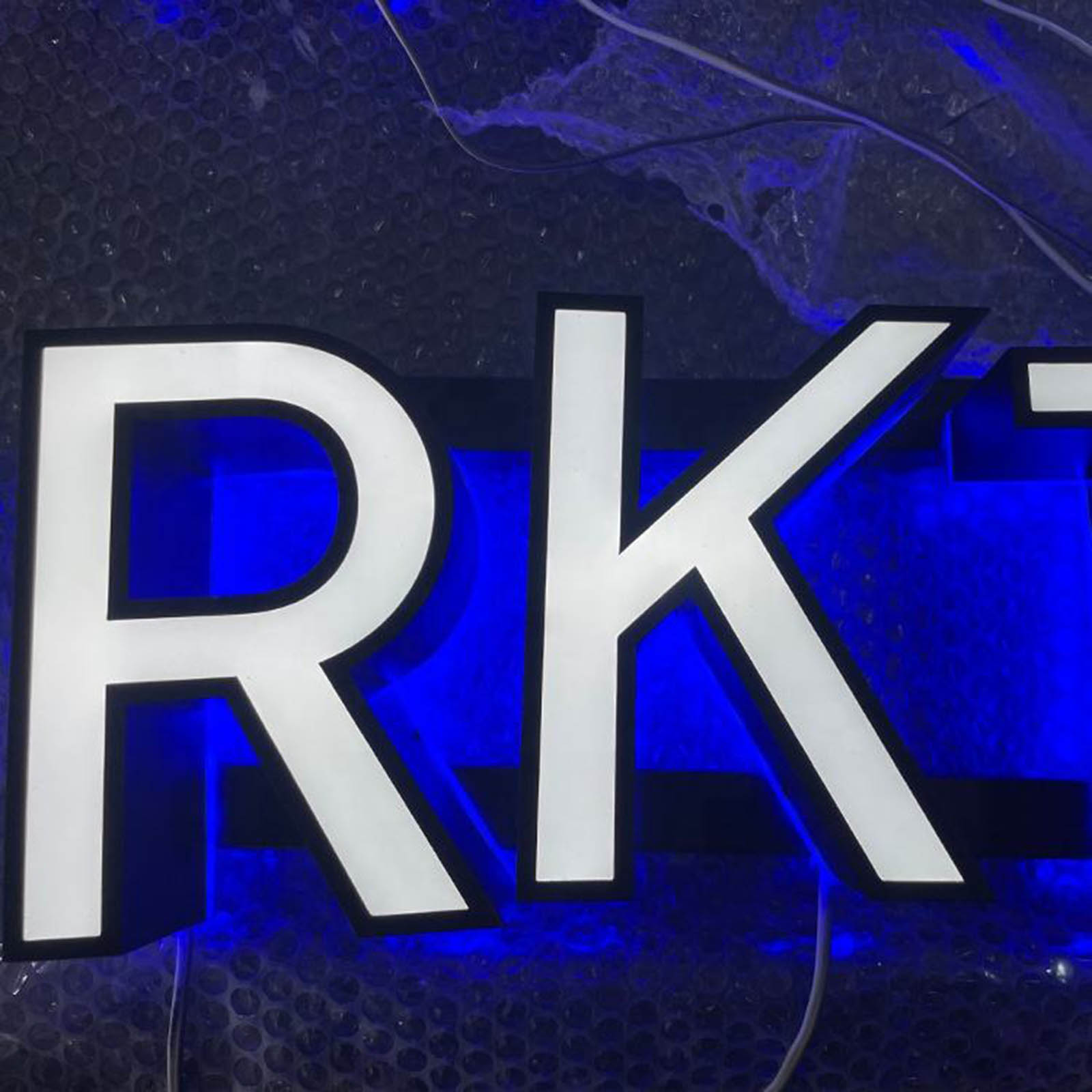 Shoous Rick 3D Acrylique LED Logo Sign, Outdoor Restaurant Wall Decor, Advertising Board, Company