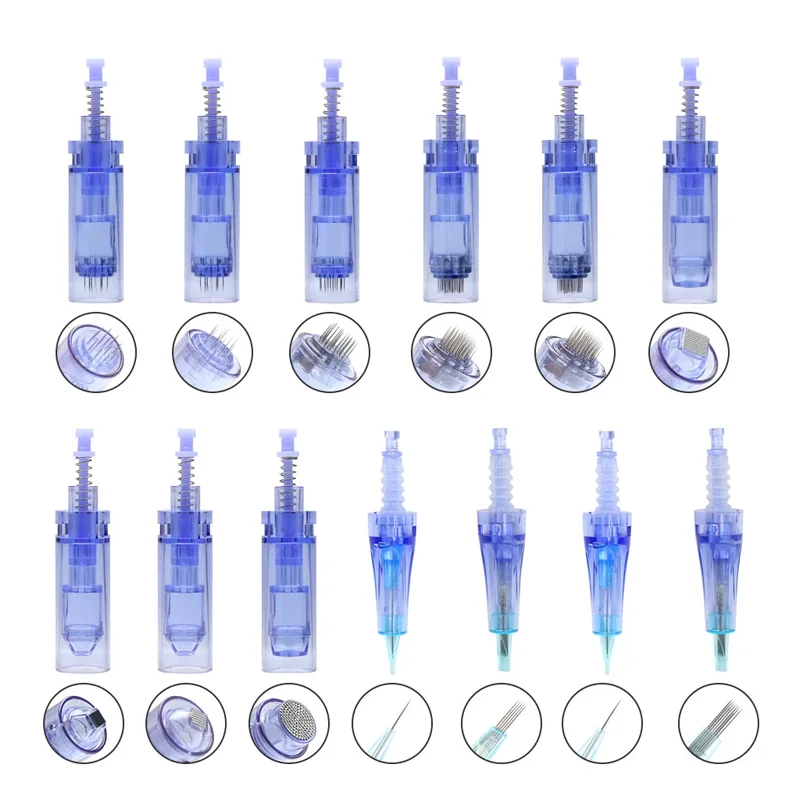 10/50PCS A1C/A1W Needle Cartridges Dr Pen Microneedling Machine Tip 9/12/24/36/42/Nano Bayonet Cartridge Skin Care Accessories