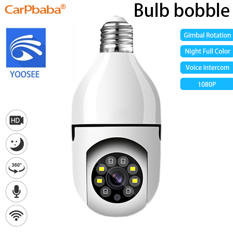 YOOSEE App Wifi Camera 1080P Wifi Bulb E27 Surveillance Camera Color Night Vision Human Tracking Smart Home Security Protection