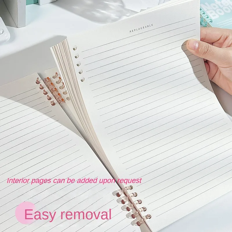 Loose Spiral Notebook Detachable A5 Coil Notebook Ins Good-looking Simple Student Notepad Wholesale cute note books for girls