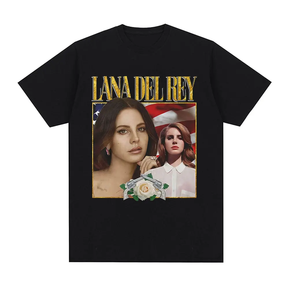 歌手ラナデルレイ Tシャツ超暴力音楽アルバム Tシャツヴィンテージヒップホップストリート半袖プラスサイズ Tシャツ女性