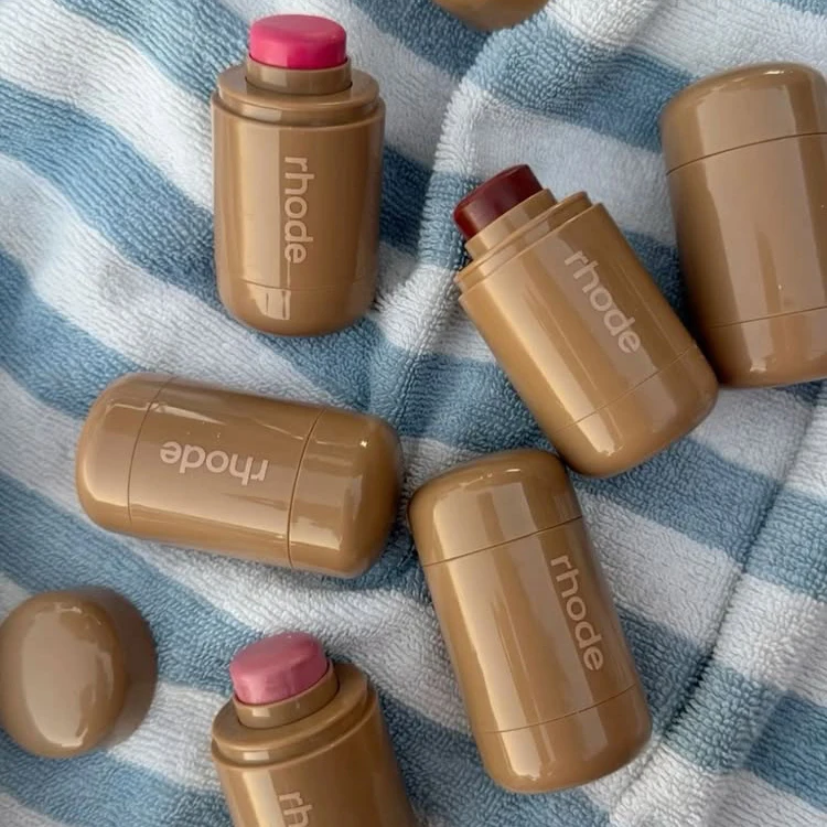 Lemontini bálsamo para la piel, brillo de labios de frijol de gelatina, colorete de bolsillo tostado, lápiz labial hidratante resistente al agua que no se decolora