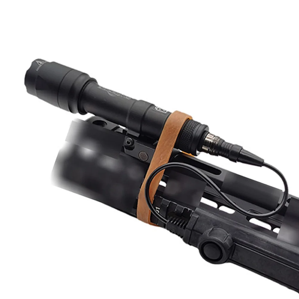 4 unids/lote anillo de goma elástico de alta resistencia caza Airsoft Rifle banda de goma para DBAL A2 PEQ15 linterna láser vista