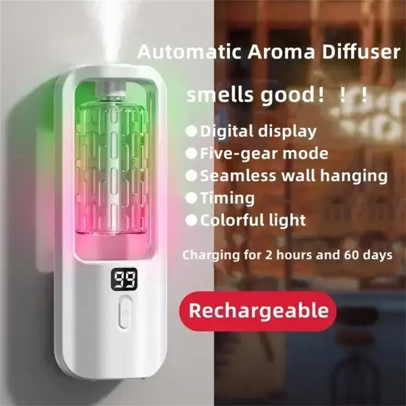 Geurverspreider Smart Home Essentiële olieverspreider USB Luchtzuivering Verstuiver Toilet Auto Ontgeuren en aromatherapiemachine