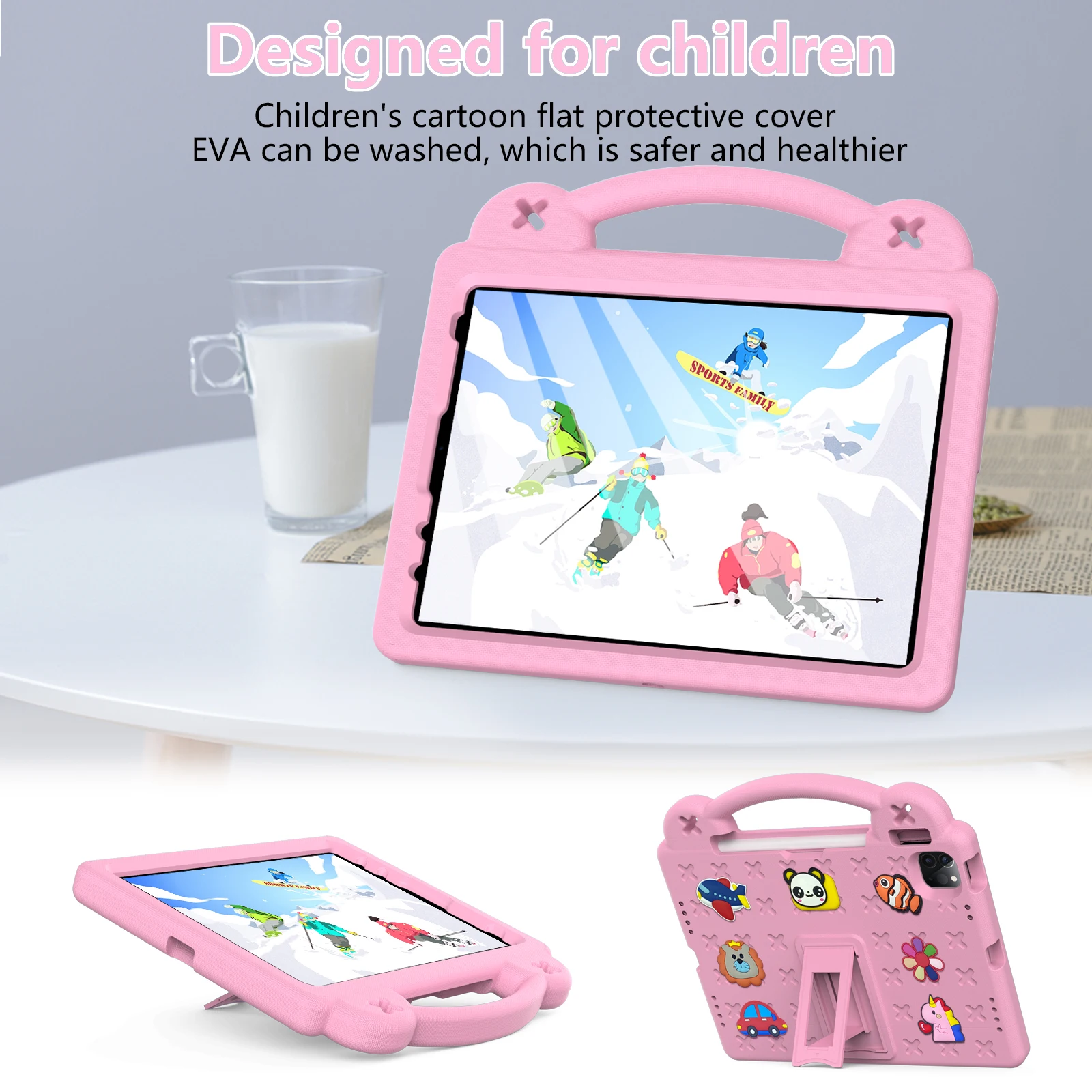 Chống Sốc EVA Trẻ Em An Toàn Cho IPad 10 10th 2022 10.9 Inch Dành Cho IPad Air 4 5 Pro 11 2018 2020 2021 Có Tay Giá Đỡ