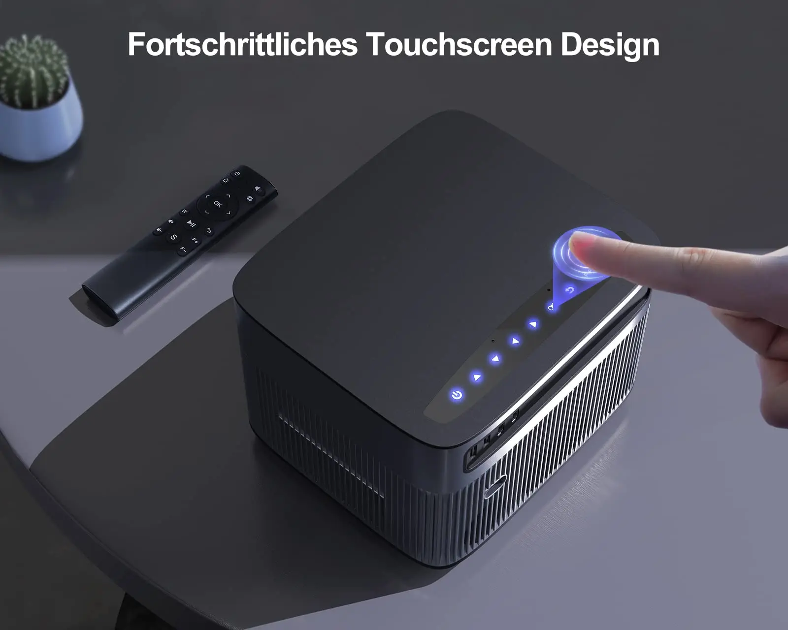 Wimius Projector Native 1080P Full HD 25000Lumens 4K Supported WIFI 6 Bluetooth Projector Autofocus Keystone Correction