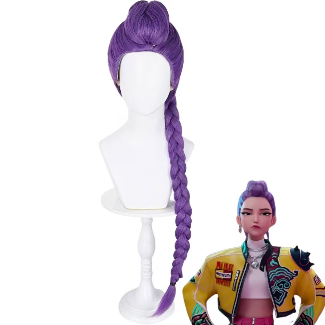 KPop Rumi Cosplay disfraz peluca mujeres niñas Halloween carnaval Comic-con fiesta trajes de juego de rol