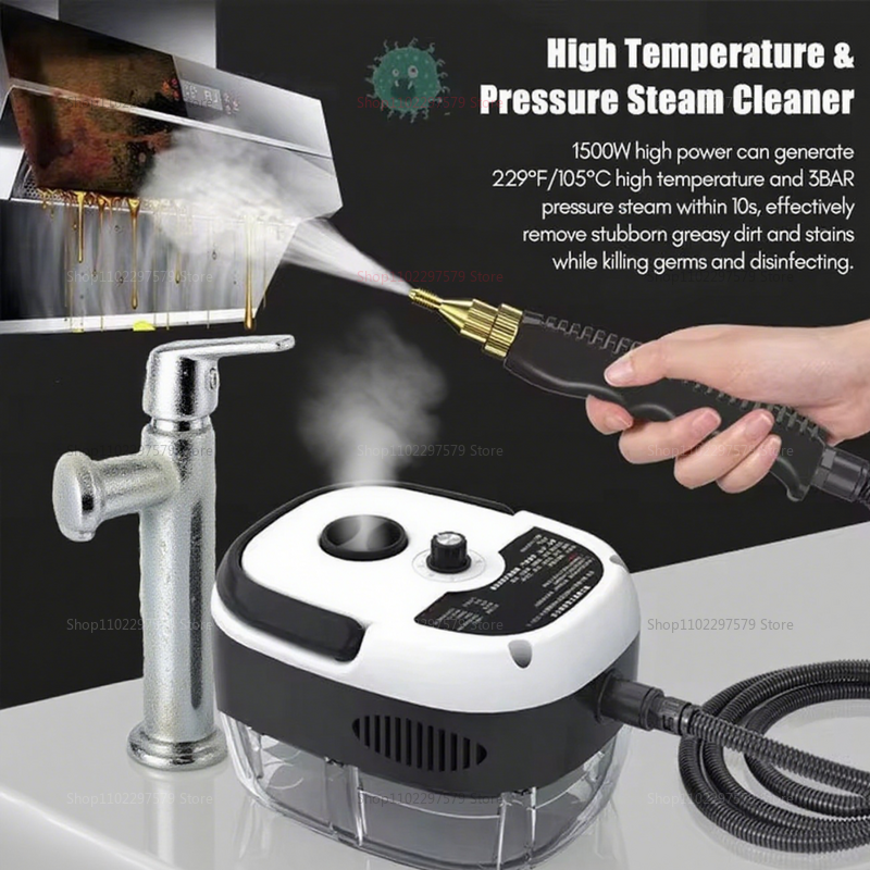 2025 Steam Cleaner High Temp Disinfection for Kitchen Range Hood Air Conditioner Home Car Use 220V Multi-Scene Steam Cleaning