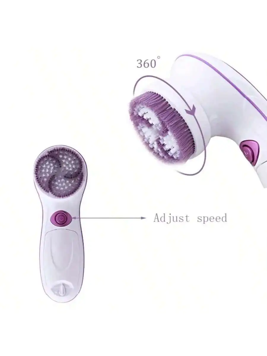 เครื่องทําความสะอาดใบหน้า 5-in-1 เครื่องทําความสะอาดรูขุมขนบนใบหน้าแบบพกพามัลติฟังก์ชั่นสําหรับเครื่องล้างหน้าในครัวเรือนของผู้หญิง