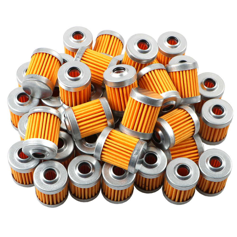 5 stücke Wiederverwendbare Waschbar Kraftstoff Filter Element + CNC Legierung Benzin Gas Filter Für Suzuki Dirt Bike ATV Quad Buggy motorrad Roller