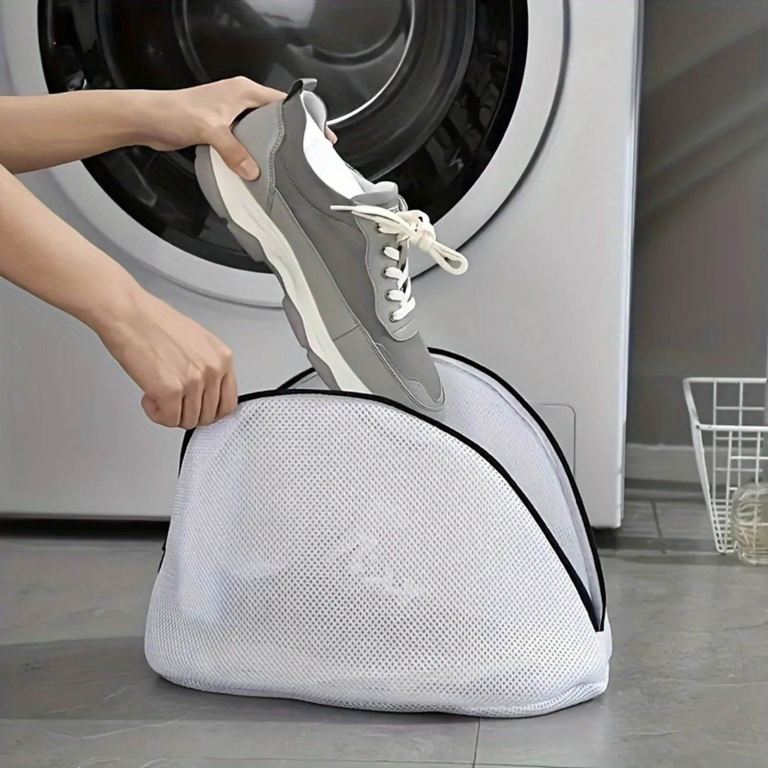 Clearance_1PC Mesh Laundry Bag Zips Shoe Washing Bag_Continuous updates