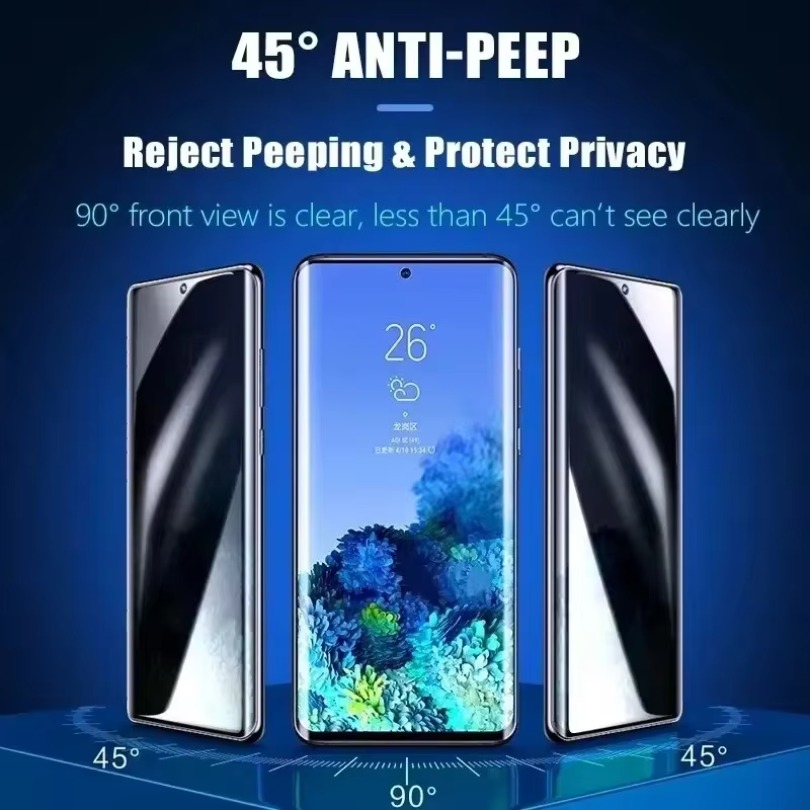 Película de hidrogel antiespía para Samsung S25 S23 S22 S24 Ultra S20 FE Galaxy Note 20 10 S8 S9 S10 Plus, Protector de pantalla de privacidad, 4 Uds.