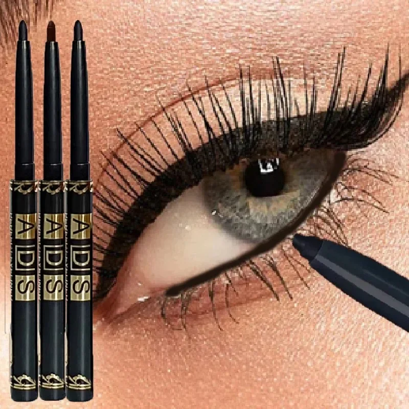 Matita eyeliner marrone nero 5 pezzi: lunga durata, impermeabile e resistente al sudore |   A prova di sbavature per il trucco occhi audace, regalo ideale