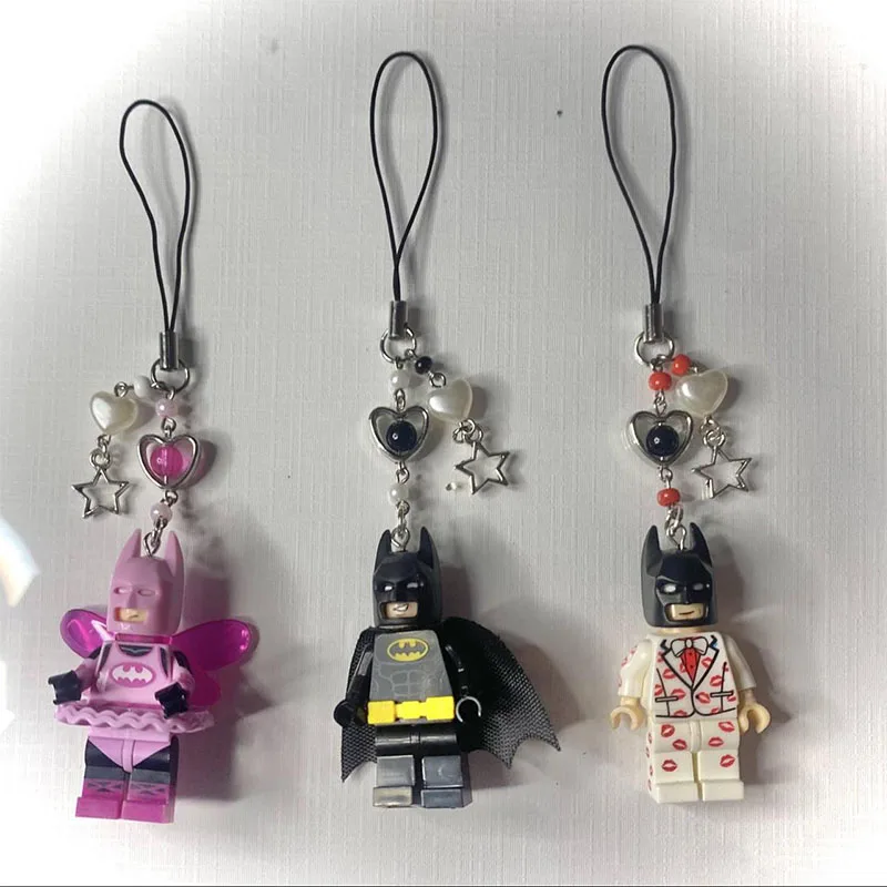 Figura de murciélago de hadas 3D de dibujos animados, colgante de personaje, llavero para teléfono, mochila personalizada, accesorios, regalos para él, joyería hecha a mano Y2k