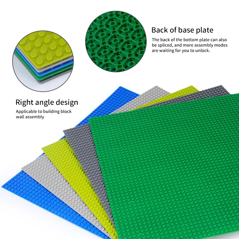 Single Double Sided 32x32 16x16 16x32 Dots Classic Base Plates Blocks DIY Small Size Bricks Baseplates Construction Building Toy