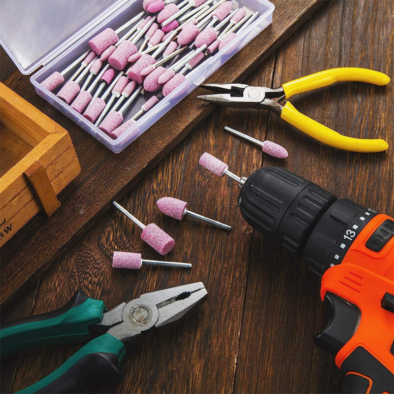 10Pcs Polishing Head Wheel Head Abrasive Mounted For Dremel Rotary Power Tools Electric Grinding Stone Wheel Dremel Accessories