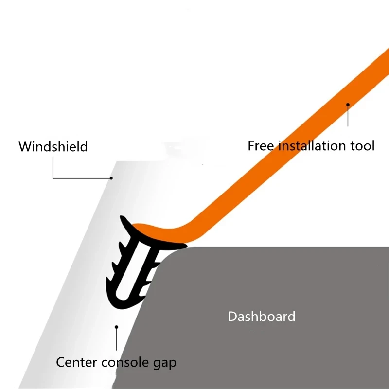1.6m tira de vedação de borracha do carro tira de vedação do painel automático ruído isolamento acústico tiras de borracha universal para weatherstrip