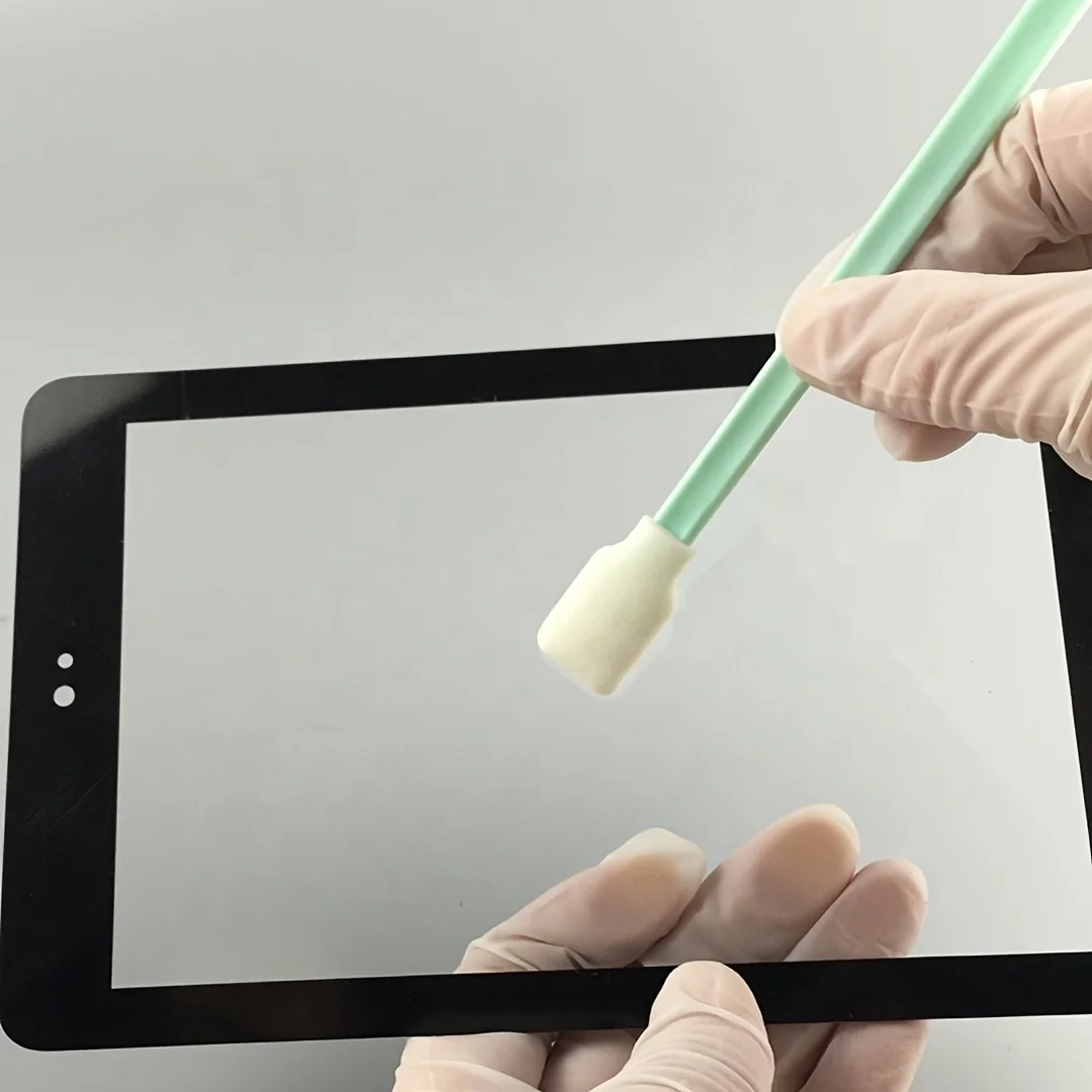 precision cleaning swabs with non-fluffy fiber tips, plastic handles, for printers, optics, cameras, crafts and car detailing