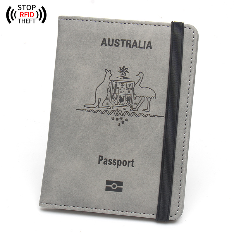 Australien Pass Cover RFID Reise Brieftasche Frauen Männer Fall für Pässe Karten Dokument Orgin izer
