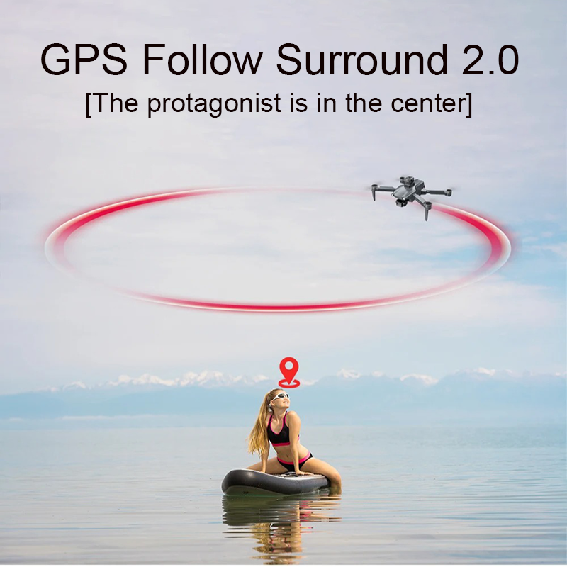 HOT-4K profesional HD Cámara Dual nuevo L600 PRO MAX GPS Drone 5KM cardán de 3 ejes 360 evitación de obstáculos sin escobillas Quadcopter juguete