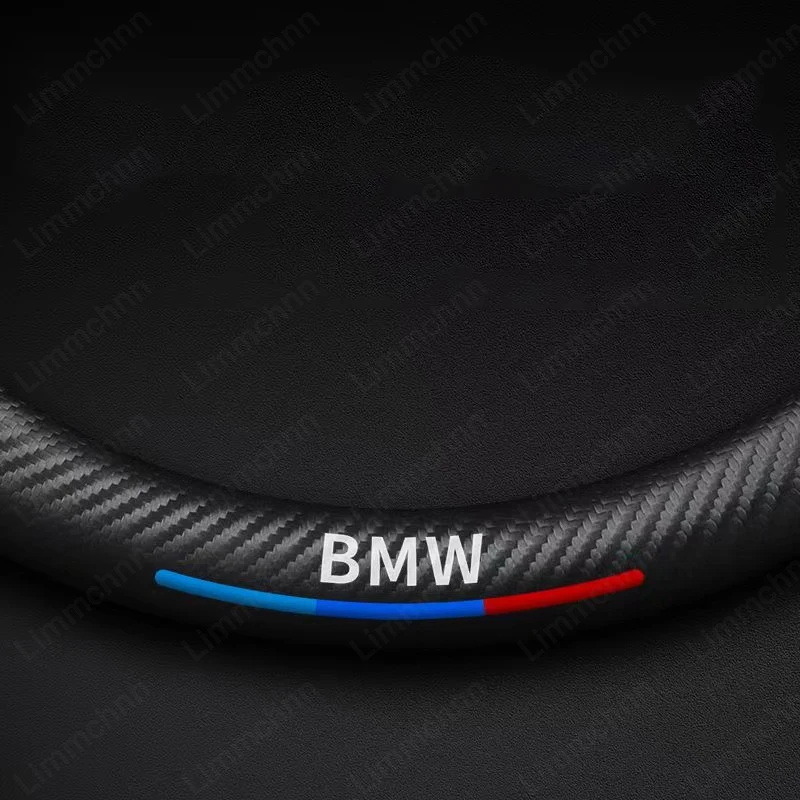 For Bmw E46 E90 E60 F10 F30 E39 E36 F20 E87 F20 F40 E88 M Performance M2 M3 M4 M5 M6 3D Embossing Car Logo Steering Wheel Cover