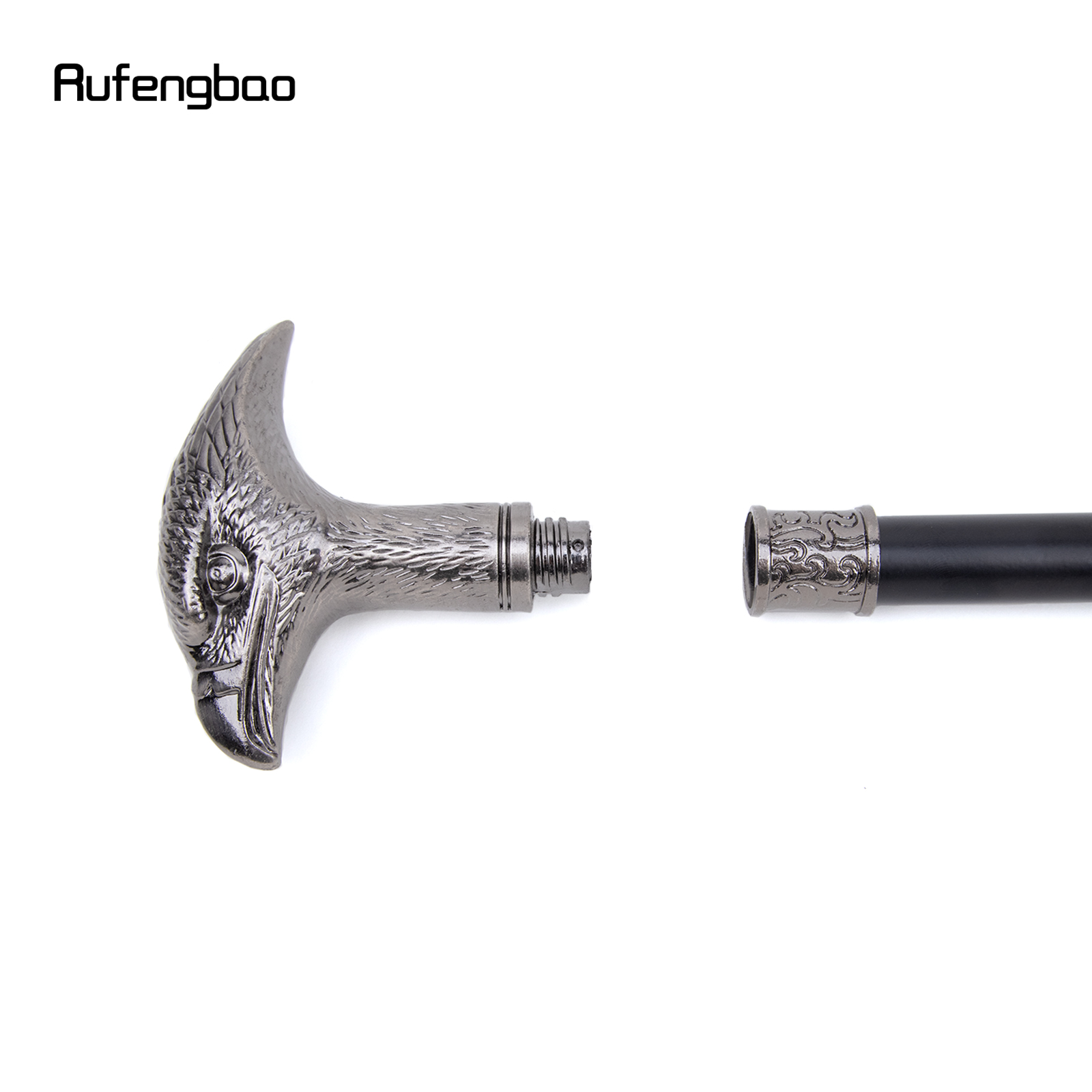 Cabeça de águia única articulação moda bengala decorativa vampiro cospaly festa bengala halloween crosier 93cm