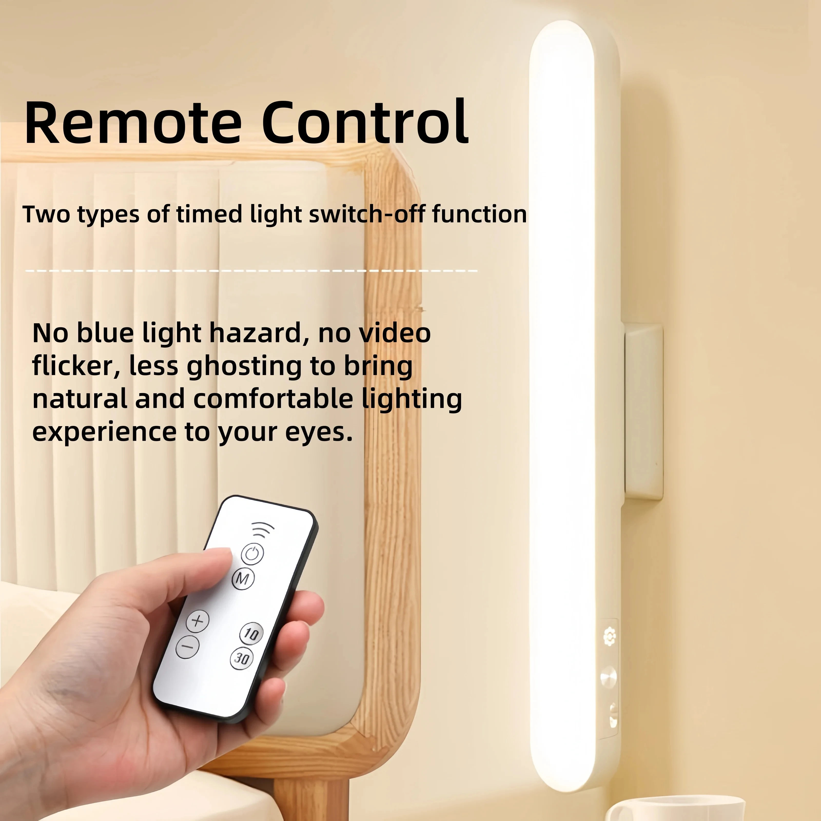 Lampada da tavolo a LED Lampada da scrivania ricaricabile USB a sospensione magnetica Lampada da lettura a 3 colori Luce notturna dimmerabile per armadio armadio