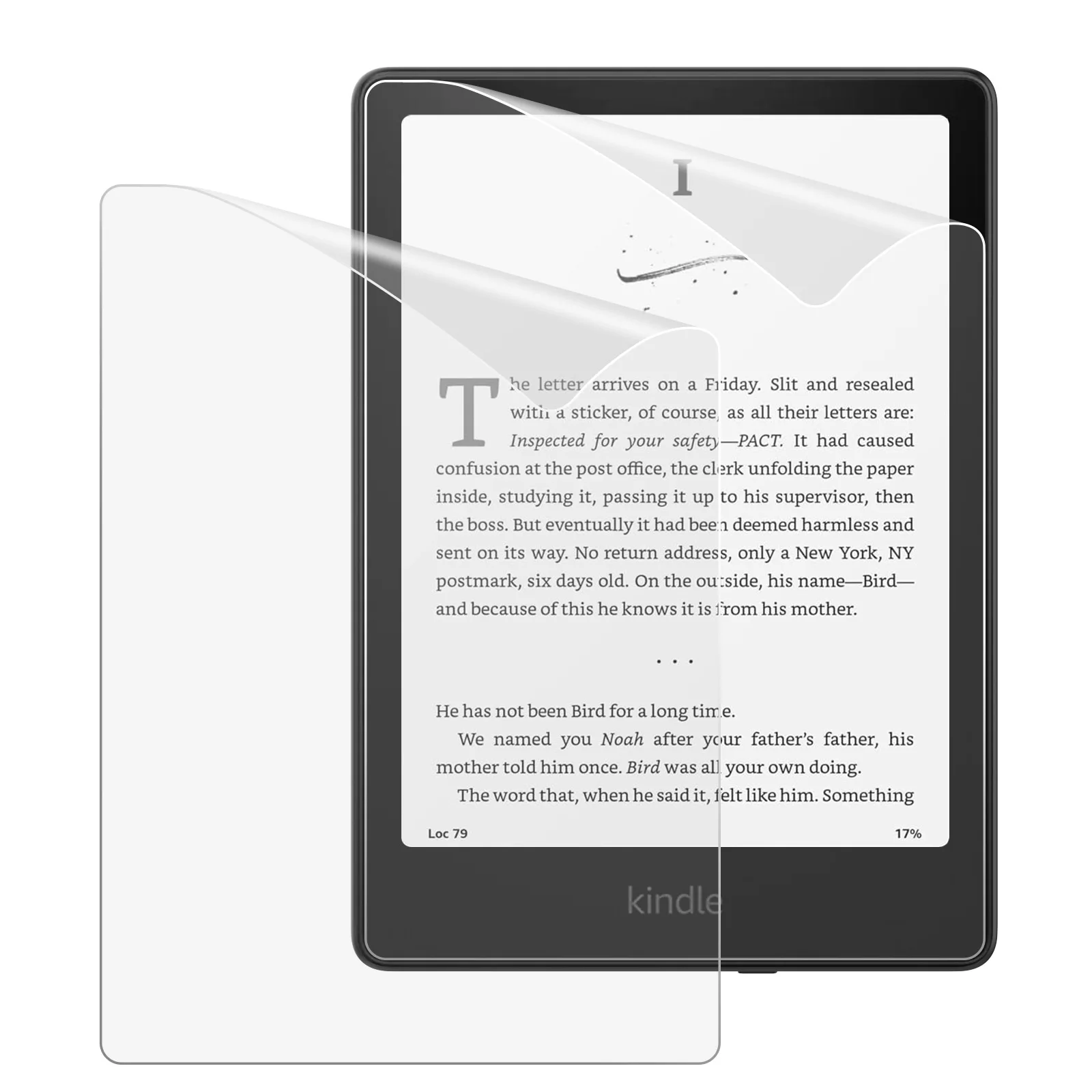 Комплект из 2 защитных пленок для 7-дюймового совершенно нового Amazon Kindle Paperwhite (12 поколений, 2024 г.) и Kindle Colorsoft Signature Edition PET