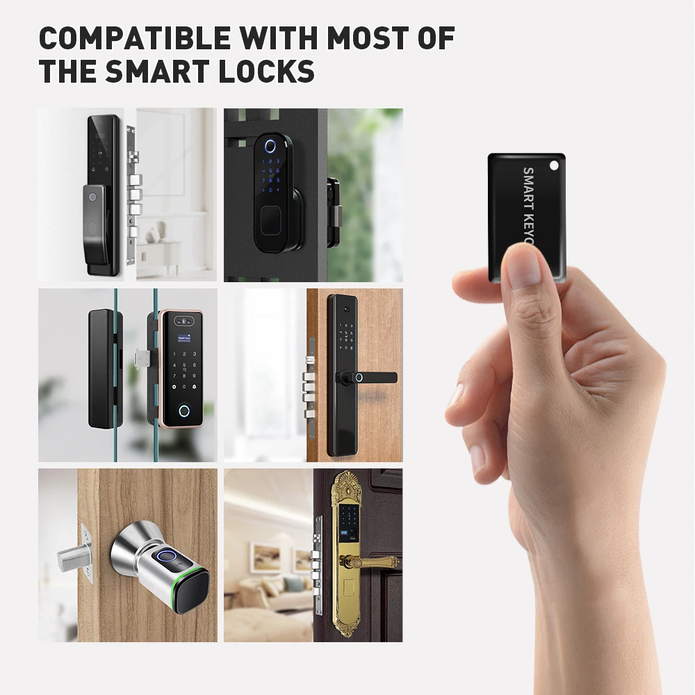 6 Pcs 13.56Mhz Thẻ IC Cho Tuya TTlock BLE Khóa Thông Minh Di Động Nhỏ RFID Đột Quyết Thẻ