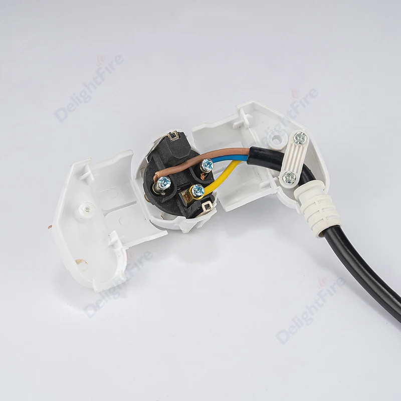 1-100 Chiếc EU Cắm 16A Nam Thay Thế Ổ Cắm Rewireable Schuko Electeic Ổ Cắm Euro Đầu Kết Nối Điện Nối Dài dây Cáp