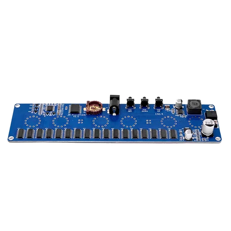 Módulo de reloj electrónico de 12V, micro-usb, DIY, IN14, Nixie Tube, reloj Digital LED, módulo de regalo, Kit de placa de circuito PCBA sin tubos