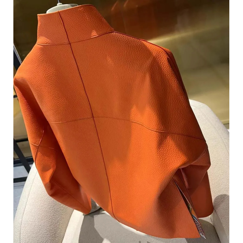 女性のための本物のシープスキンコート,花柄の裏地,ショートレングス,大きなポケット,輸入,春のファッション,新しい,2022