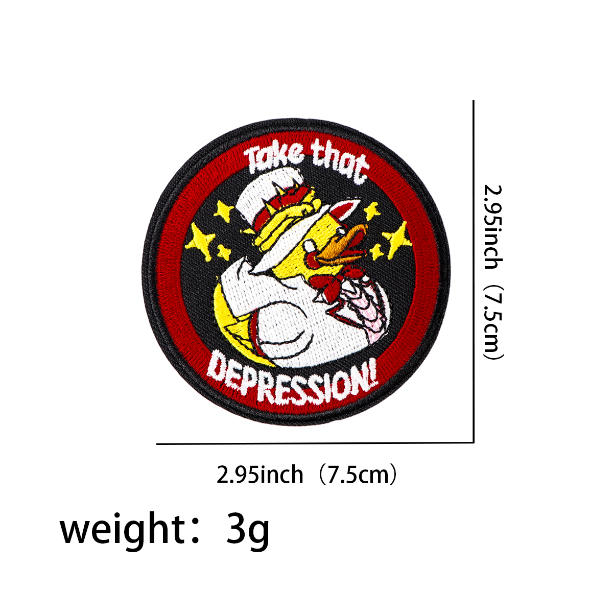 Süße Ente bestickte Patches für Kinderkleidung DIY Abzeichen selbstklebende Patches Cartoon Patches auf Kleidung Aufkleber Applikationen Geschenke