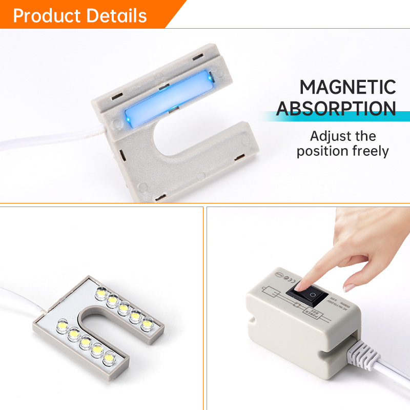 10個のLEDを備えた柔軟な作業灯,作業台を作成するための磁石を備えた照明器具