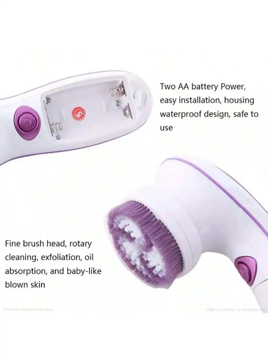 เครื่องทําความสะอาดใบหน้า 5-in-1 เครื่องทําความสะอาดรูขุมขนบนใบหน้าแบบพกพามัลติฟังก์ชั่นสําหรับเครื่องล้างหน้าในครัวเรือนของผู้หญิง