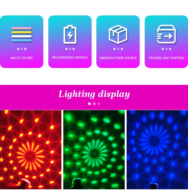 Portátil wearable pulso lâmpada ambiente luz de palco discoteca recarregável led colorido lâmpada controle som para discoteca ktv festa em casa barra