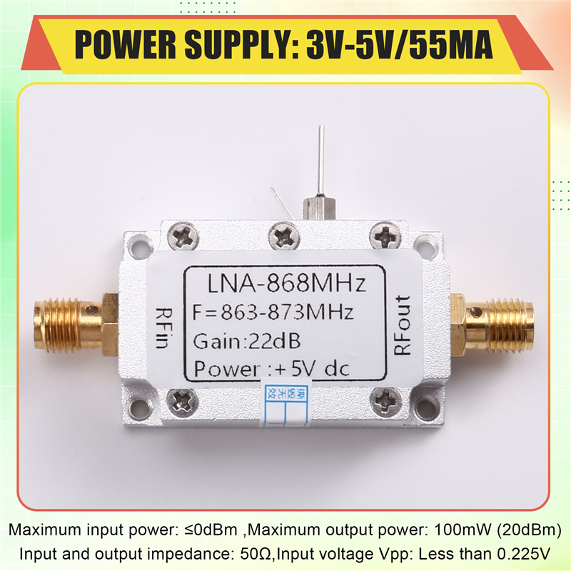 【НОВЫЙ СПИСОК】868 МГц малошумящий усилитель для LNA RF усилитель RF модуль RF модуль расширитель диапазона передачи изображения