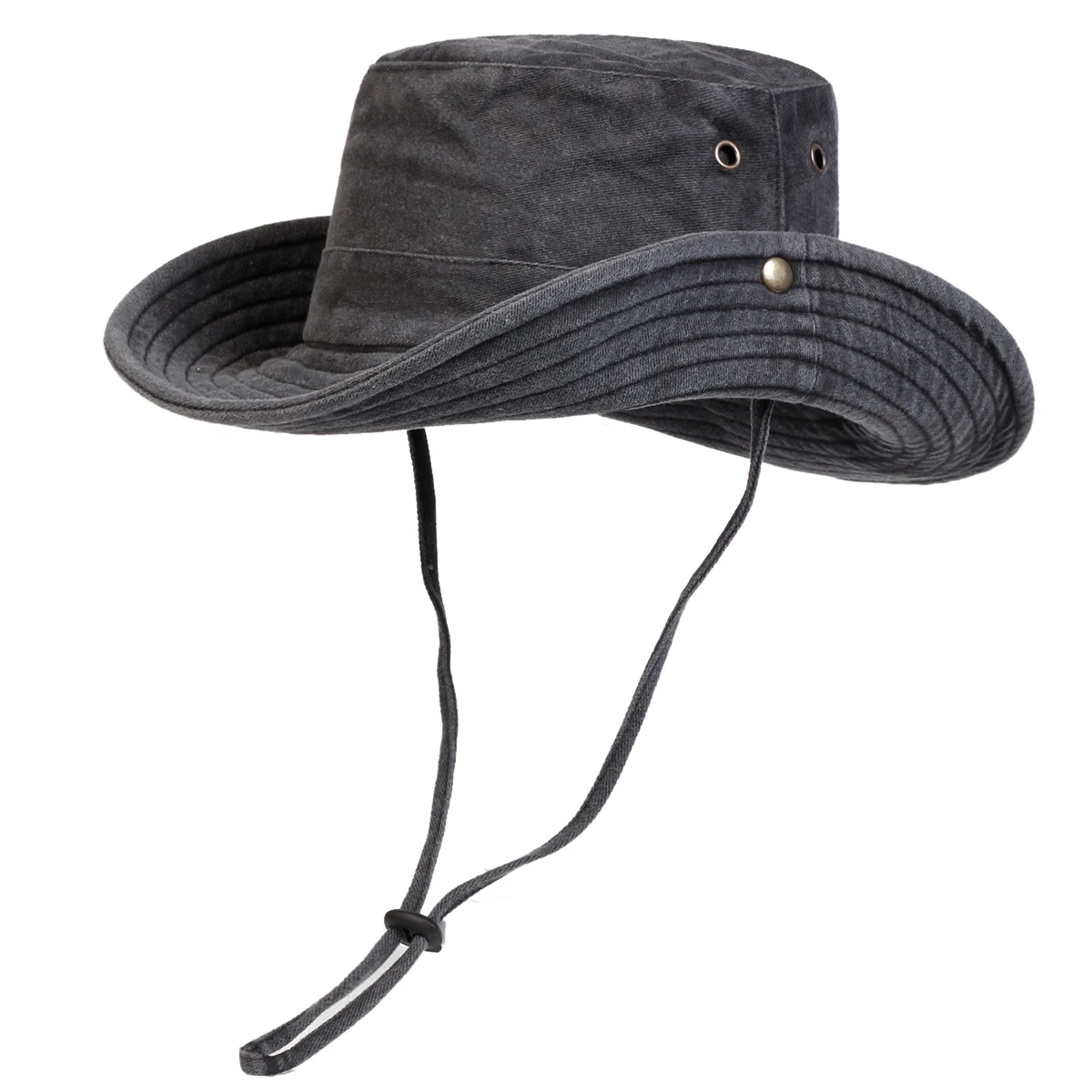 Chapéus de balde lavados com viga grande para homens bonés de pescadores boné casual ao ar livre chapéu protetor solar masculino