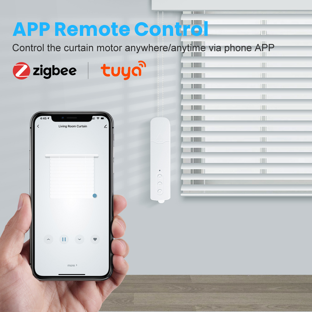 Avatto tuya zigbee corrente motorizada persianas de persianas motorizadas motor de acionamento, bateria de lítio embutida funciona com alexa/google home