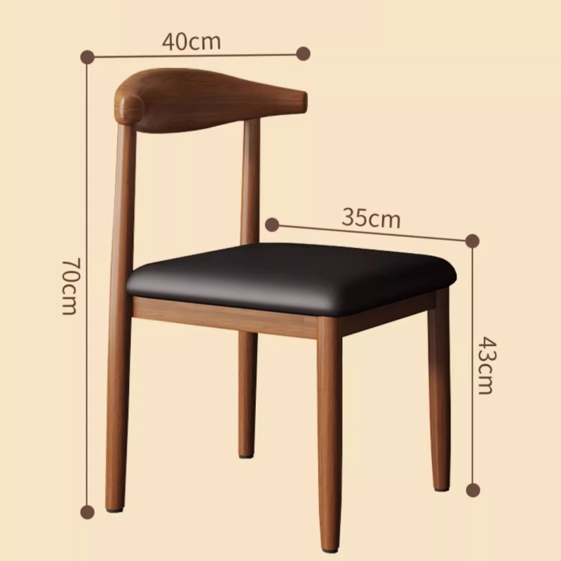 Nordic mesa de jantar cadeira moderna simples casa internet celebridade cadeira simples banqueta encosto chifre cadeira