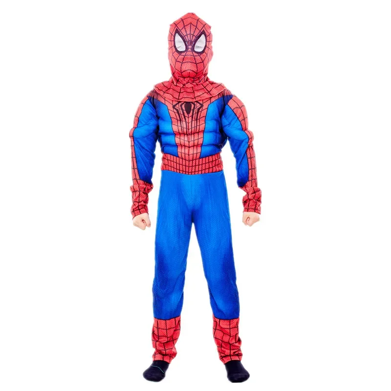 ภาพยนตร์ซูเปอร์ฮีโร่สีแดง Peter Parker เด็กกล้ามเนื้อเครื่องแต่งกายฮาโลวีนคอสเพลย์ปาร์ตี้ Ultimate ตัวละครภาพยนตร์คริสต์มาสปีใหม่ของขวัญ