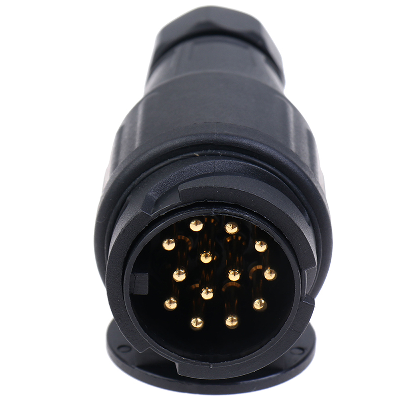 1pc 12V 13 Pin Anhänger Stecker Wasserdicht Anhänger 13 Pole Elektrische Stecker Verdrahtung Stecker Adapter Anhänger Für fahrzeug RV