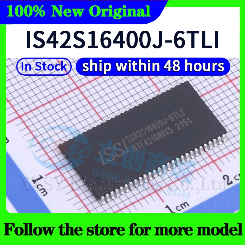 IS42S16400J-6TLI IS42S16400J-7TLI IS42S16400A-7T IS42S16400B-7TL IS42S16400F-6TLI IS42S16400F-7TLI Nuovo di alta qualità