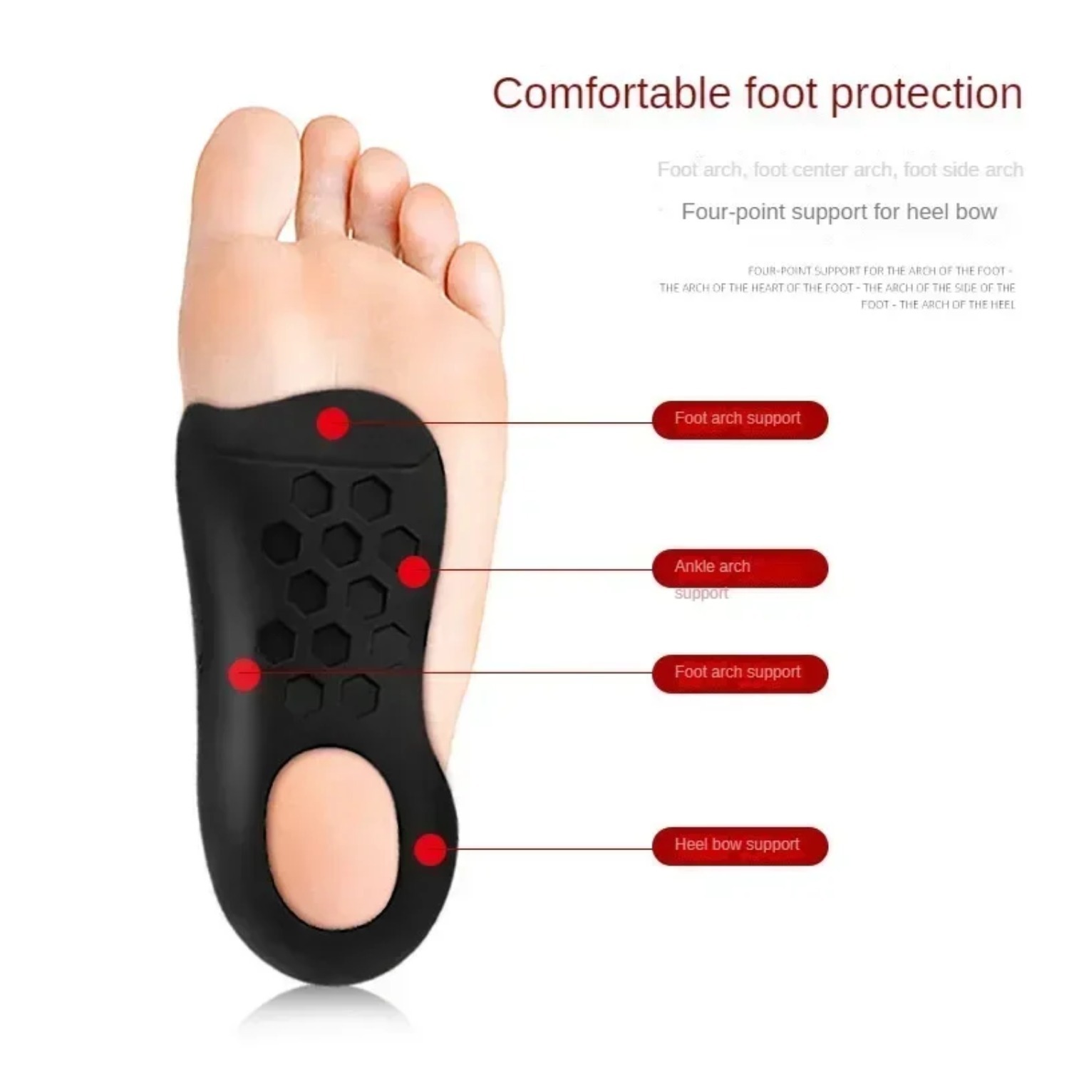 Flat Foot & O-Leg Correction Insoles | Orthopedic Arch Support Insert | Plantar Fasciitis Pain Relief | Unisex Breathable Foot C