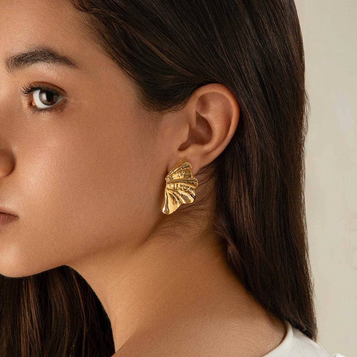 Ingemark Minimalist Tiny Maple Leaf STUD ต่างหูแนวโน้ม 2024 สําหรับผู้หญิงประณีต Punk เรขาคณิตเจาะต่างหูเครื่องประดับ