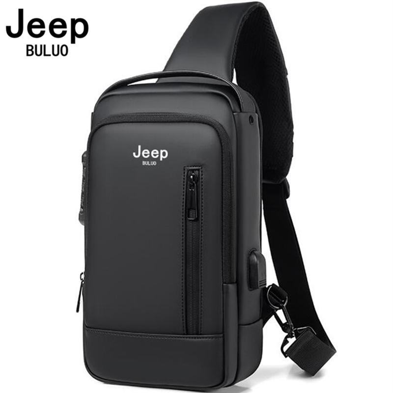 Мужская нагрудная слинг-сумка JEEP BULUO, оранжевая Сумка для документов, мотоциклетная сумка через плечо, дорожная сумка с защитой от кражи, все сезоны, 2019