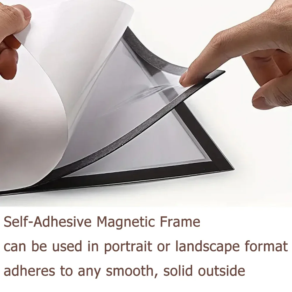 2/3/5/10pcs A4 magnetic sheet Advertising Display Stickers Soft Self Rubber Magnet Poster Frame Diamond Painting Frames