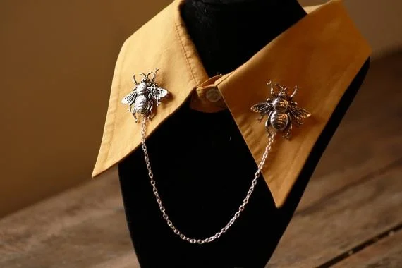 Colar de Corrente com Design de Abelha Feito à Mão, Acório Faion para Uso Casual, Estilo de Lazer Sem Marca