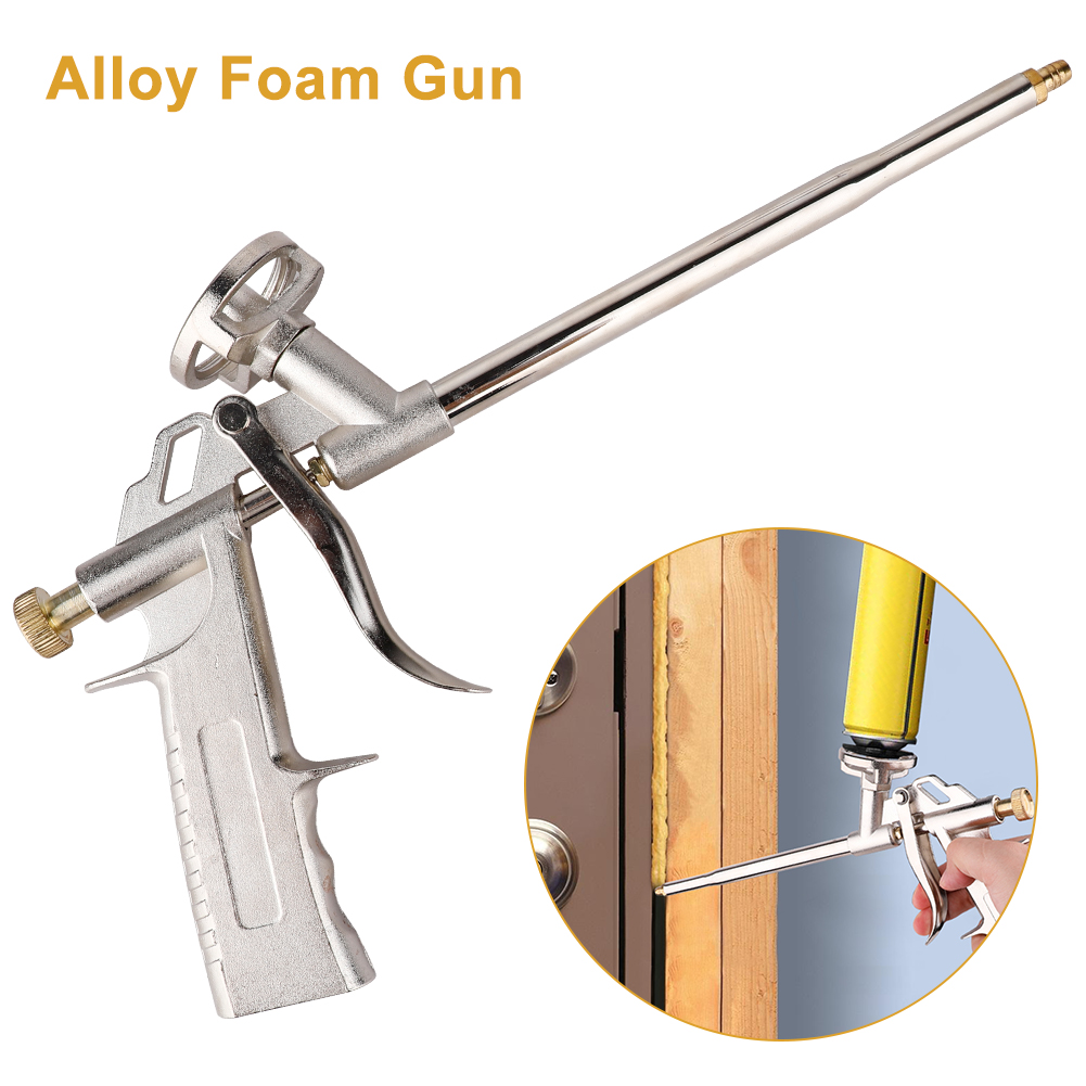 Pistola pulverizadora expandible de espuma, accesorios para calafateo, pistola de espuma, sellador de espuma, aerógrafo, herramienta aplicadora aislante de aleación de aluminio