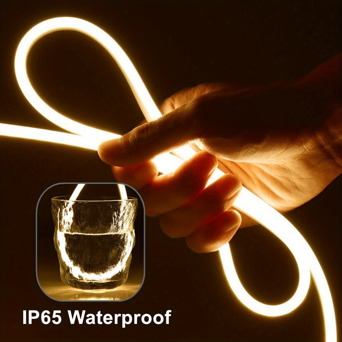 Striscia di luci al Neon a LED sensore di movimento a scansione manuale dimmerabile flessibile impermeabile per luci di retroilluminazione TV per interni ed esterni